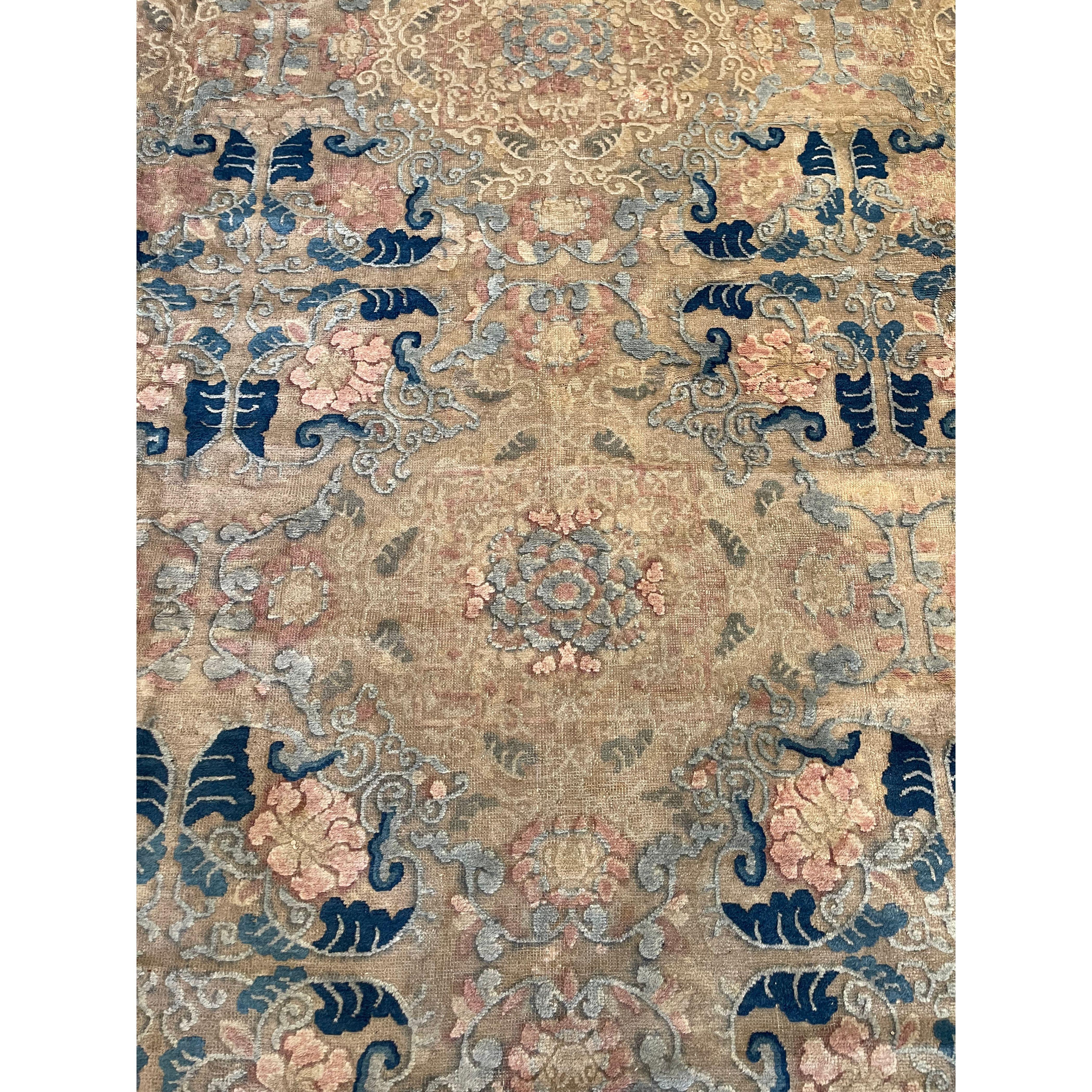 Other 1900 Fine Antique Chinese Rug For Sale