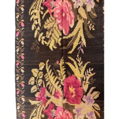1900 Floral Flat Weave Kilim