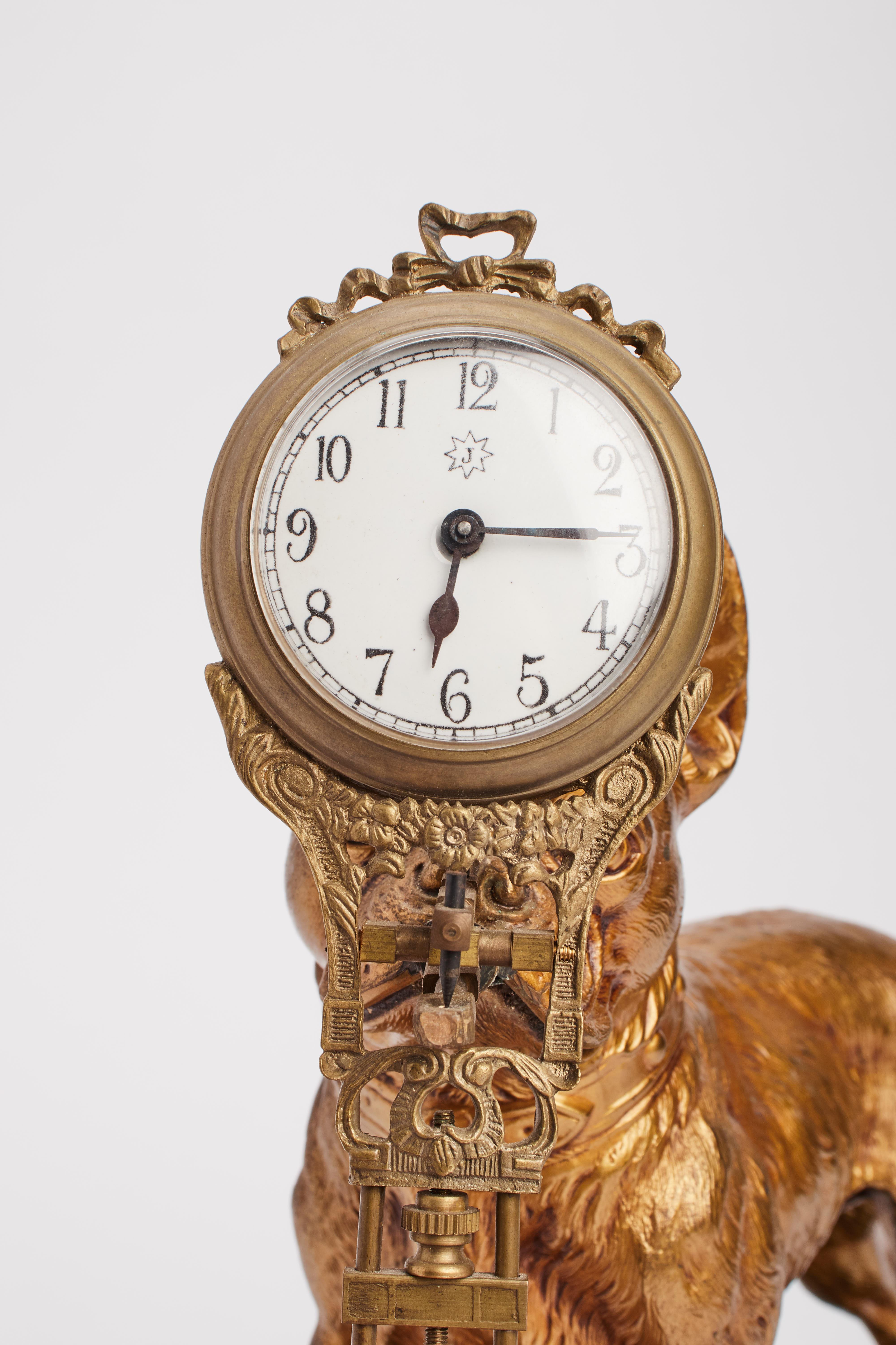 french bulldog clock