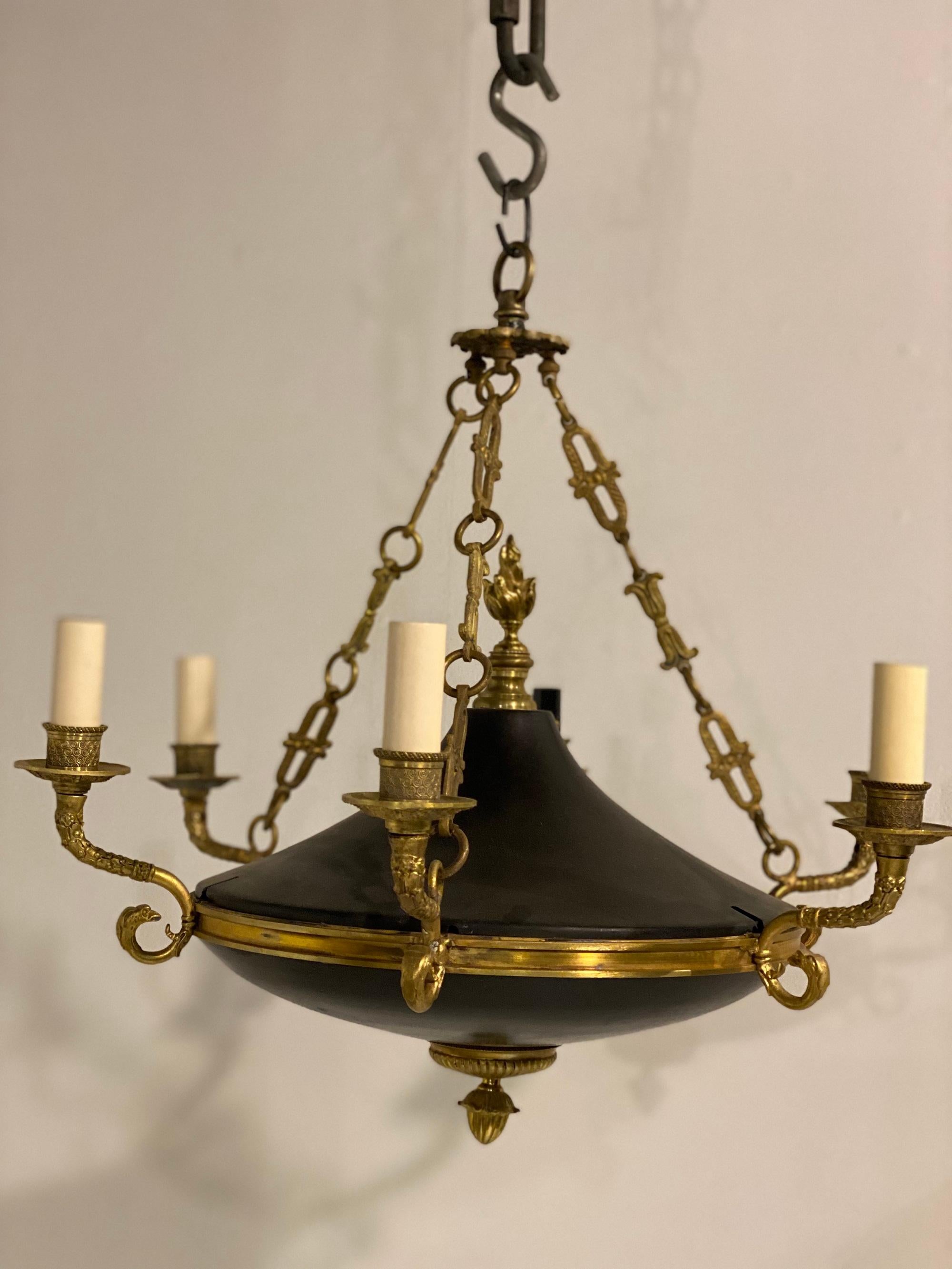 1900 French Empire Chandelier In Good Condition In New York, NY