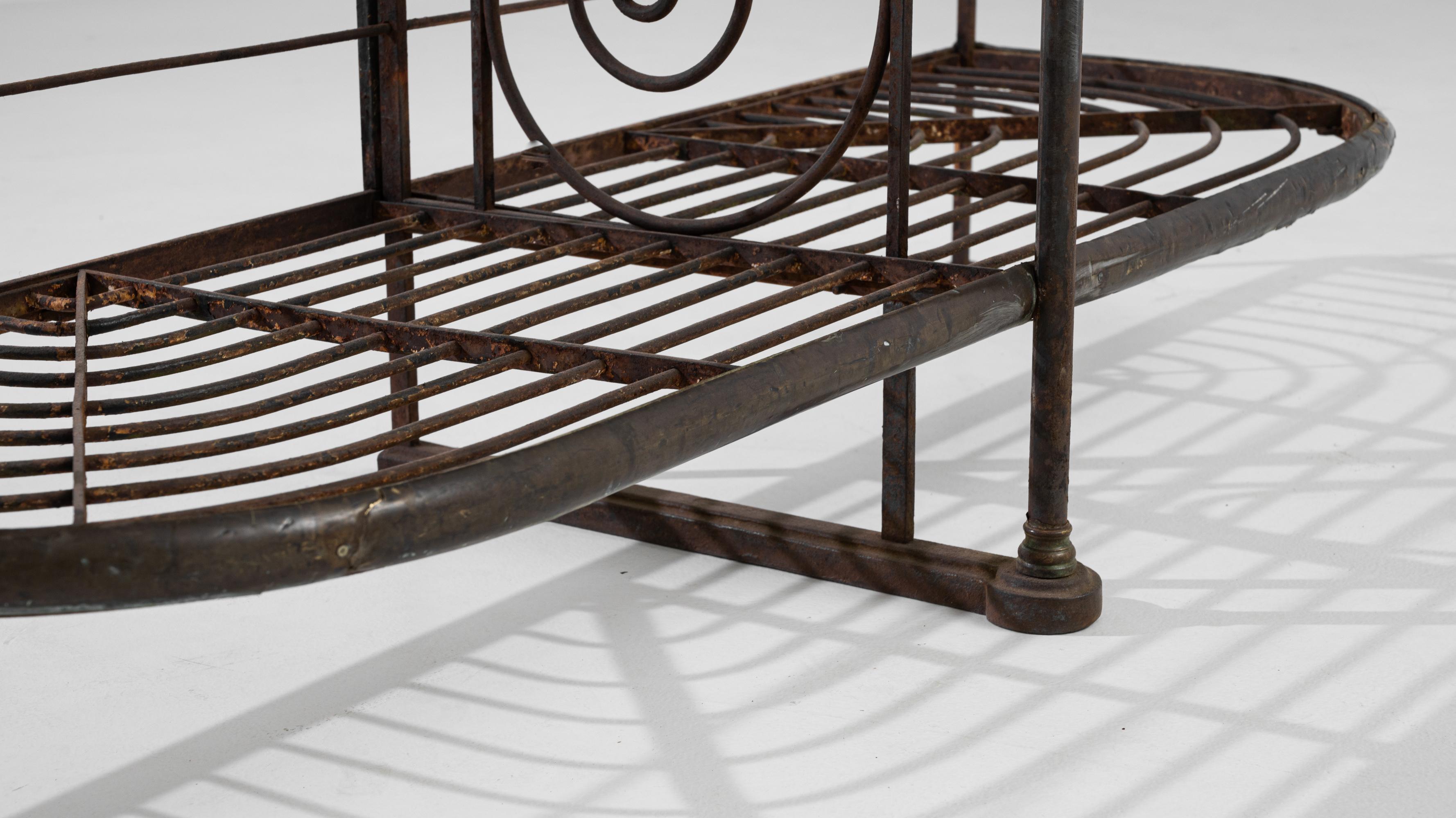 20th Century 1900 French Metal Bakery Rack For Sale