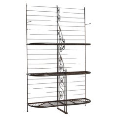 1900 French Metal Bakery Rack