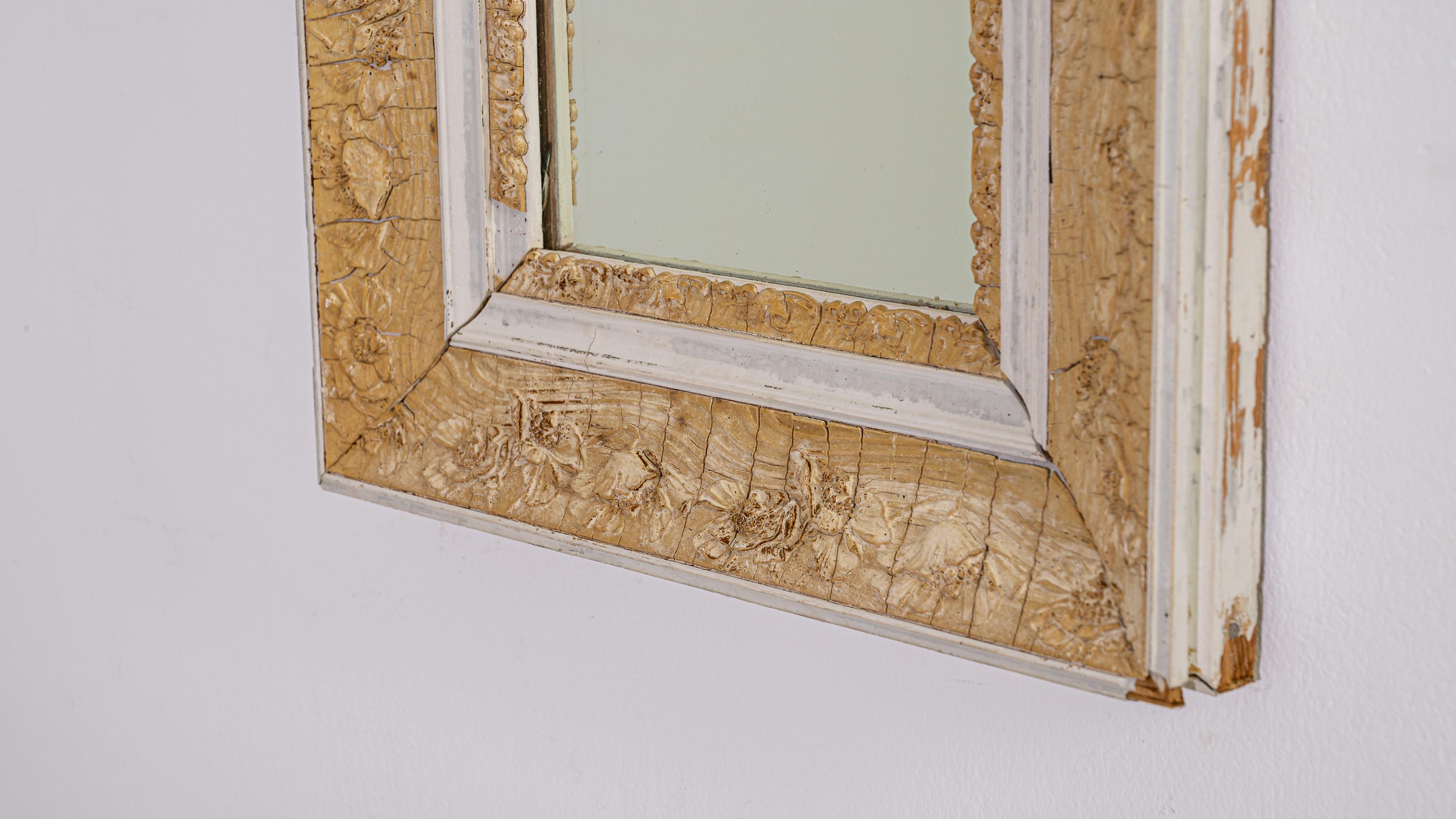 1900 French Wooden Mirror For Sale 3