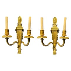 Appliques néoclassiques Caldwell en bronze de 1900