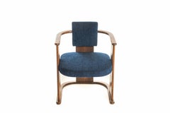 1900 oak frame chair , art nouveau style