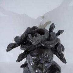 1900 Paul Debois Liberty Decò Bronze Sculpture Gorgon Medusa