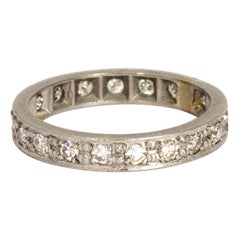 1900 Platinum Full Diamond Eternity Band