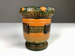 Vaso danese Thorvald Bindesboell piccolo Art Nouveau del 1900 di P. Ipsens Enke