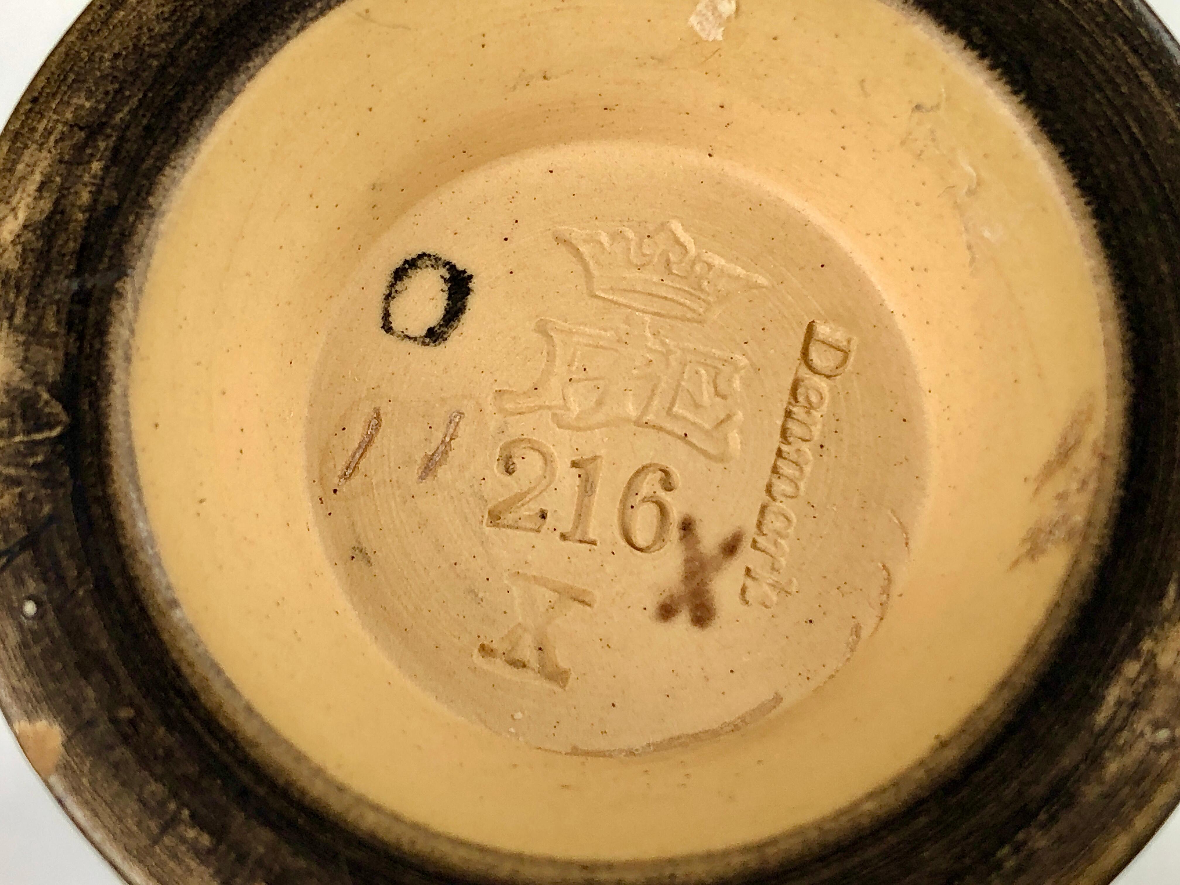 Ceramica Vaso danese Thorvald Bindesboell piccolo Art Nouveau del 1900 di P. Ipsens Enke in vendita