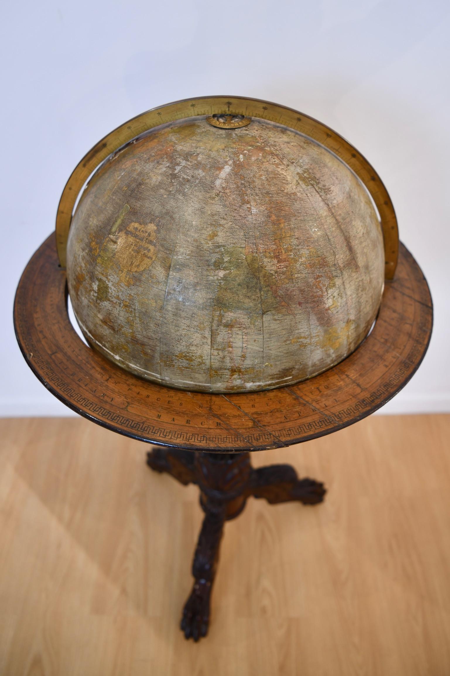 1900 Terrestrial Floor Globe For Sale 6