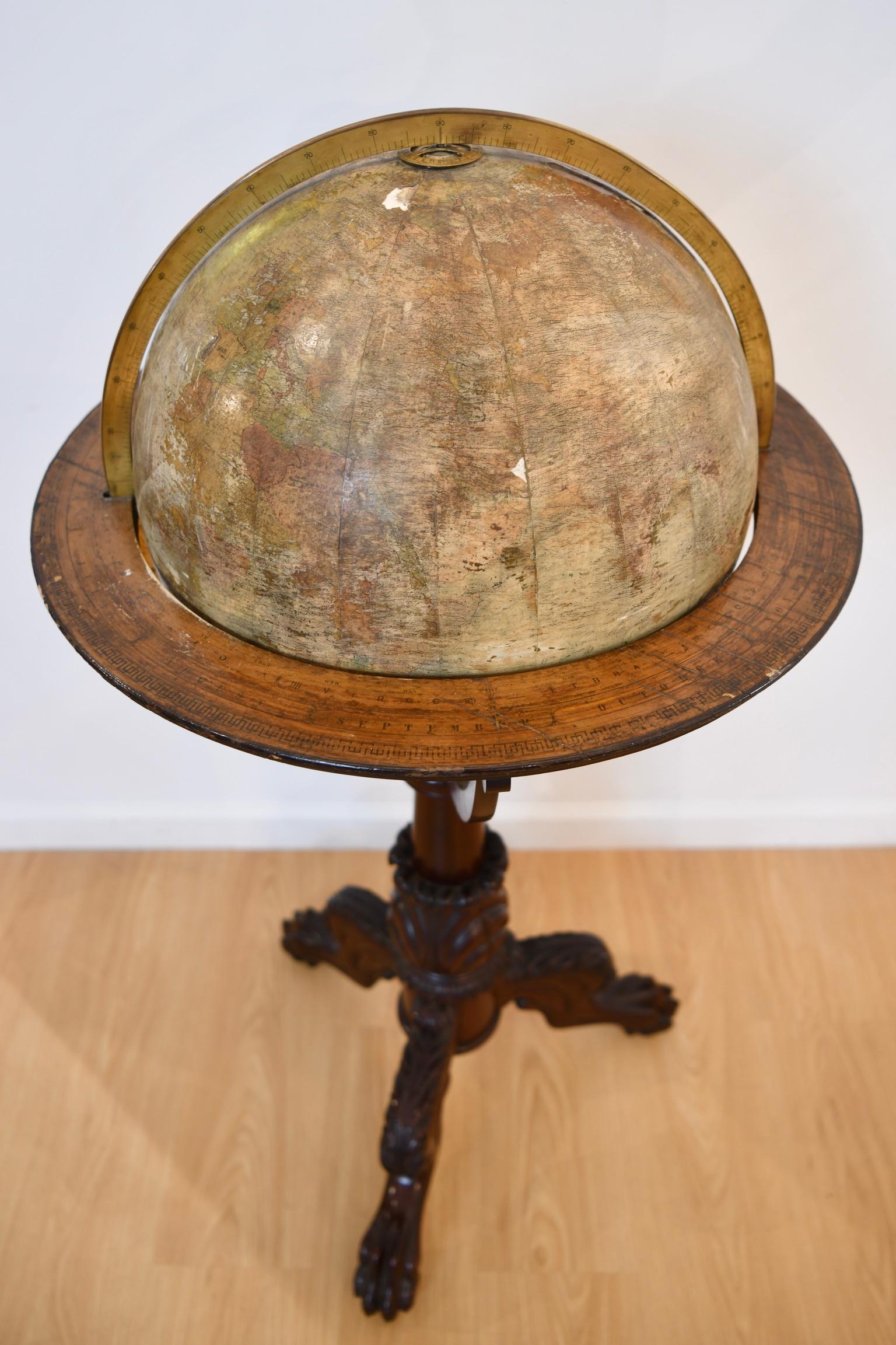 1900 Terrestrial Floor Globe For Sale 8