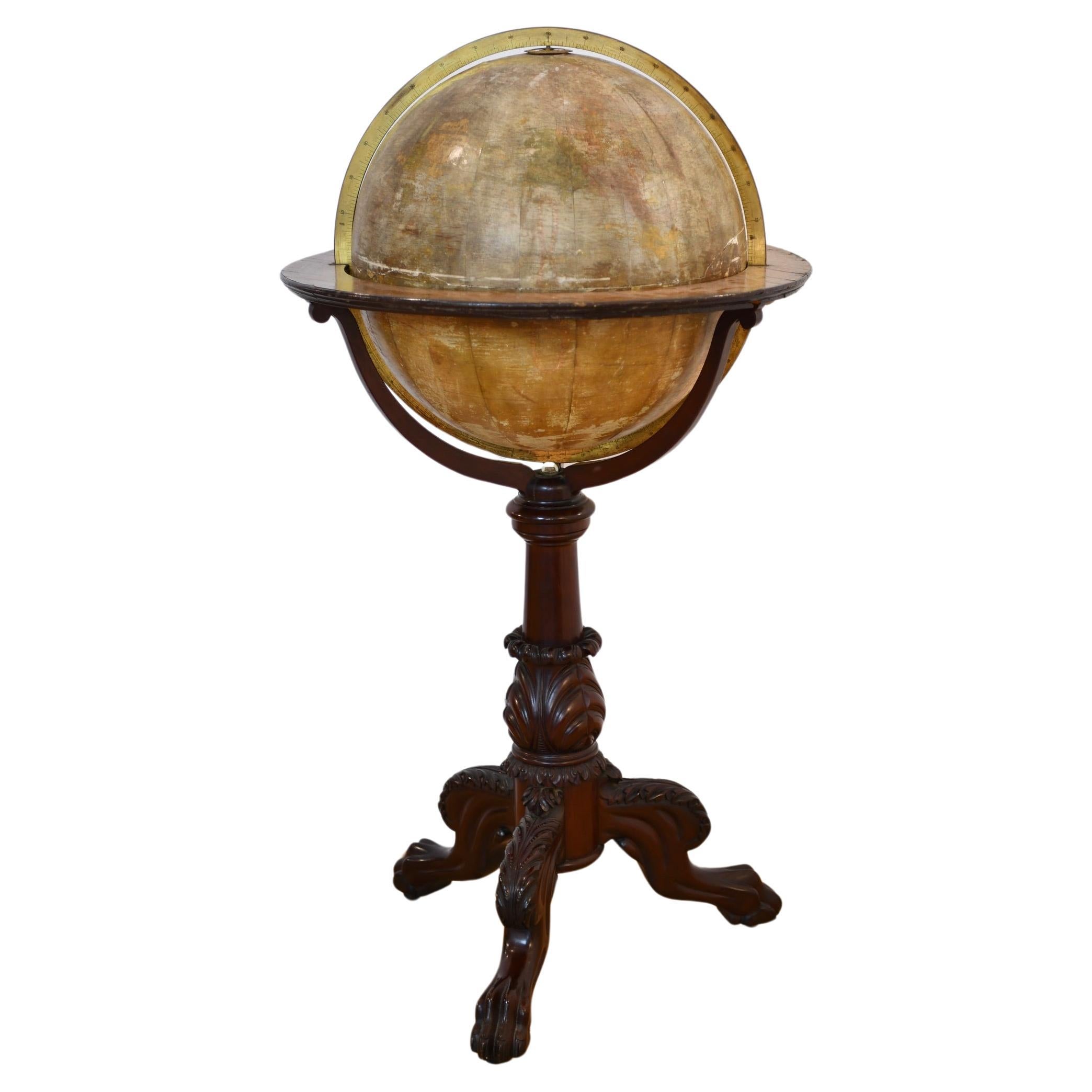 1900 Terrestrial Floor Globe