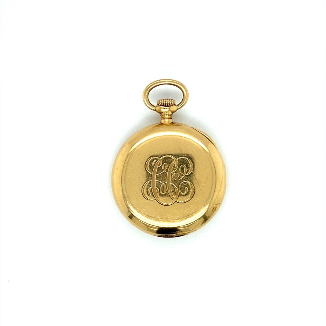 1900 Tiffany & Co. Pocket Watch in 18 Karat Gold In Excellent Condition In Hicksville, NY