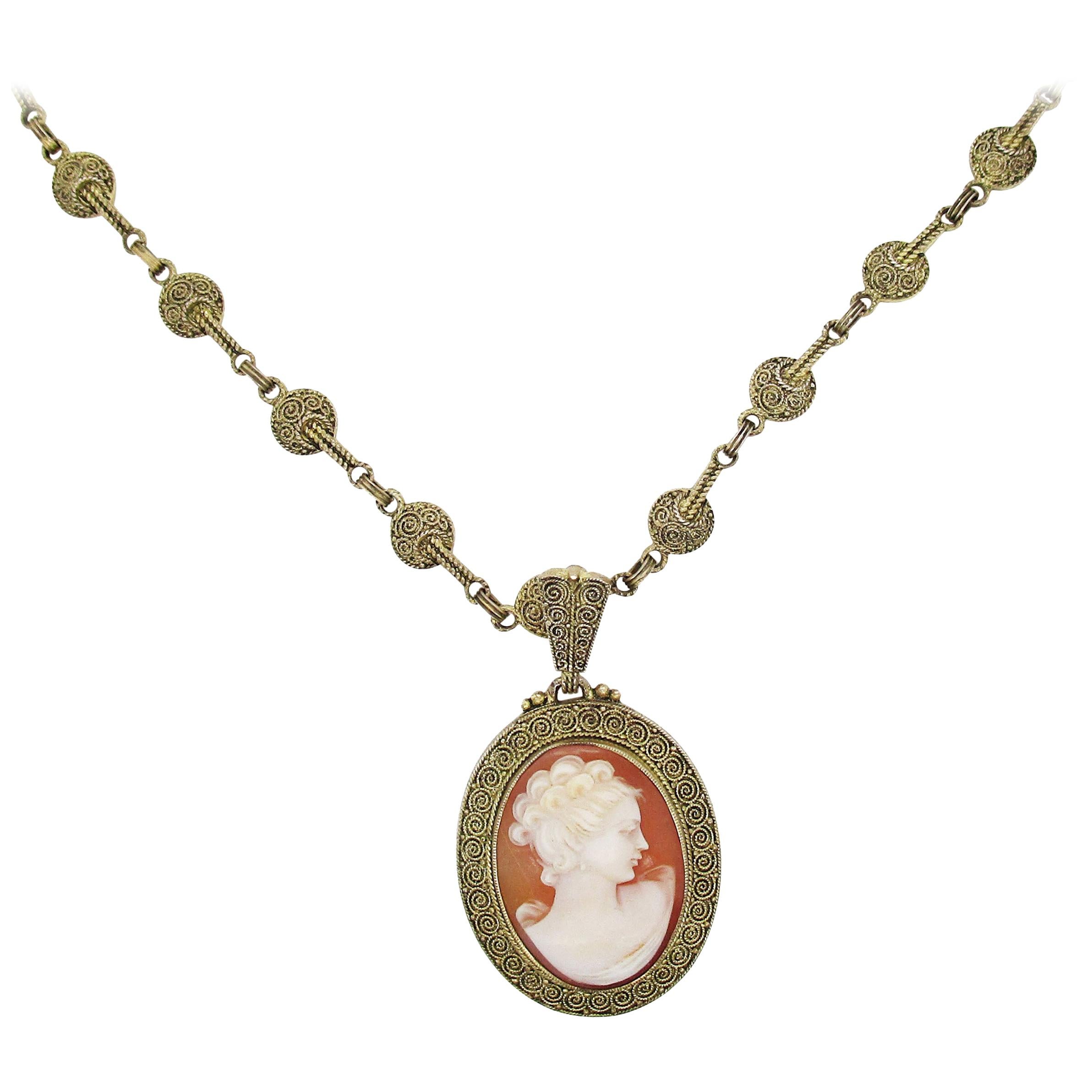 1915 Art Deco Sterling Silver Marcasite Necklace at 1stDibs