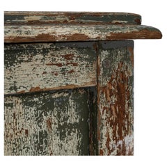 Antique French Provincial Chest with Teal Distressed Finish, 1900