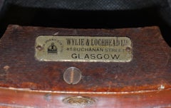 1900 Wylie & Lochhead by Appointment to the King Oxblood Leather Captains Chair