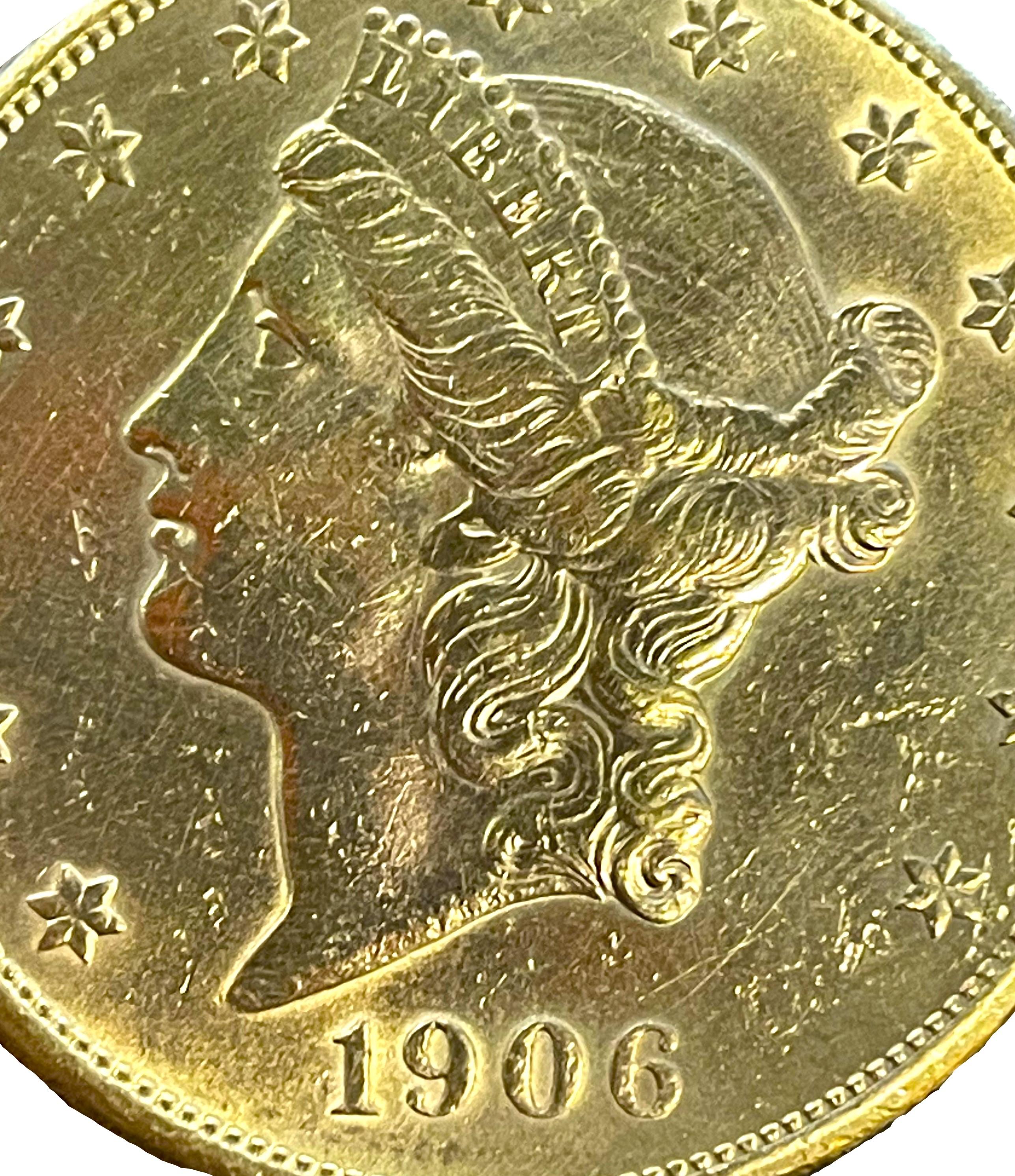 1906 liberty gold coin value