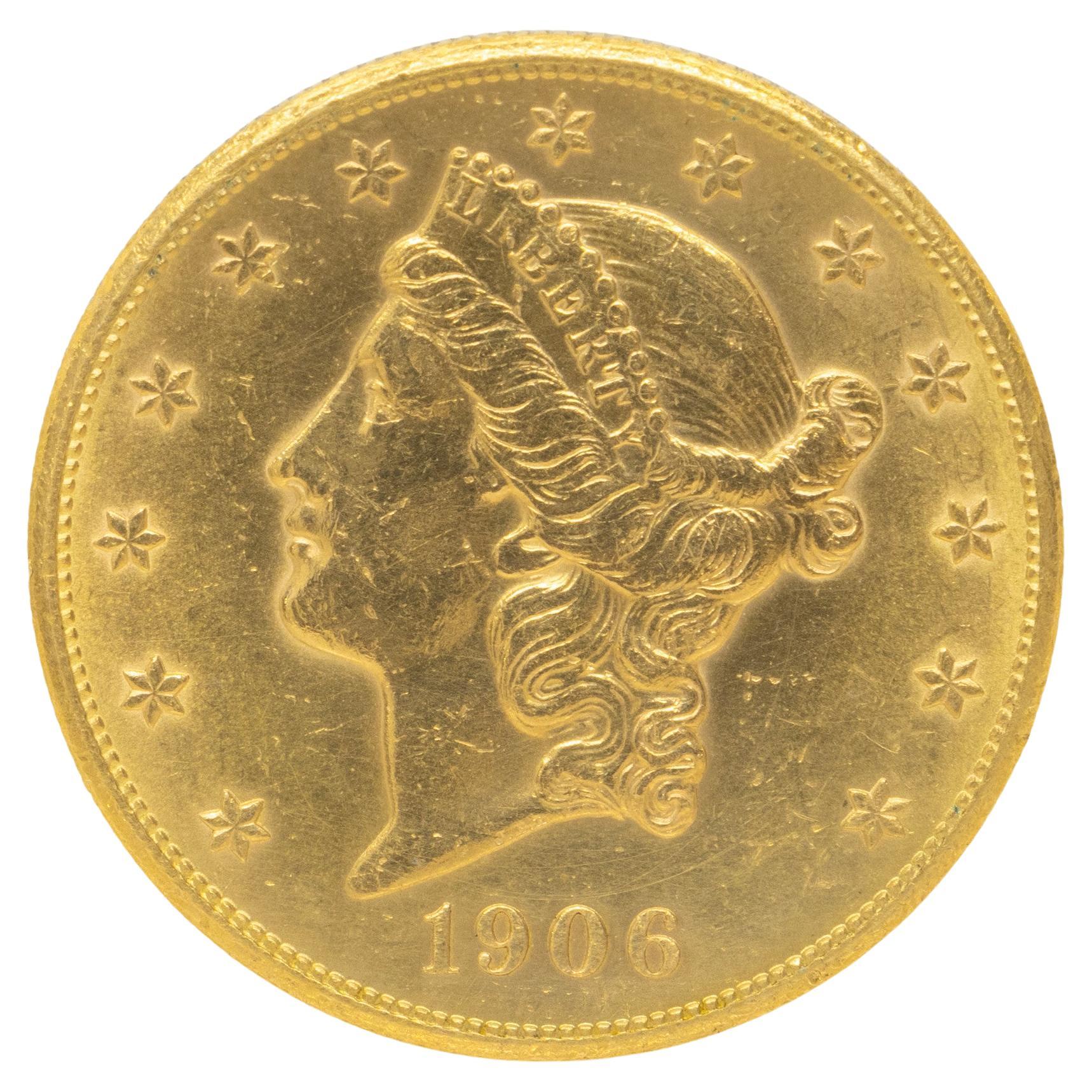 1900's $20 Liberty Gold Coin For Sale
