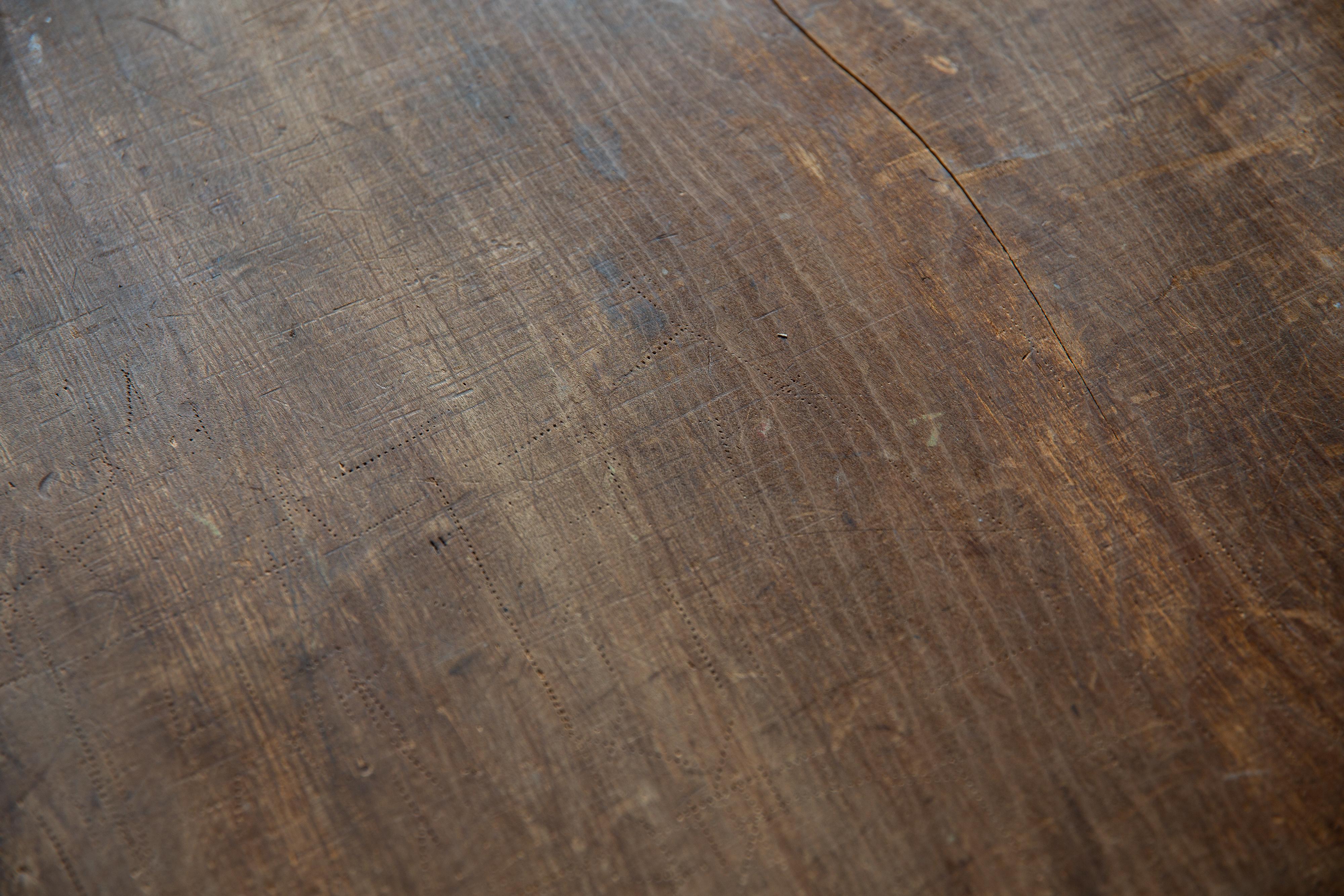 1900s - 20s Japanese antique wabi sabi long low table, primitive coffee table For Sale 3