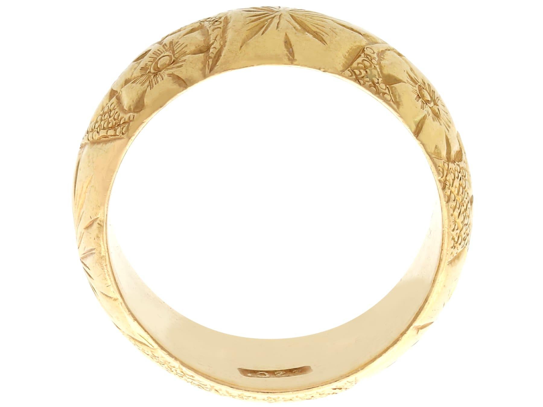 vintage gold band ring
