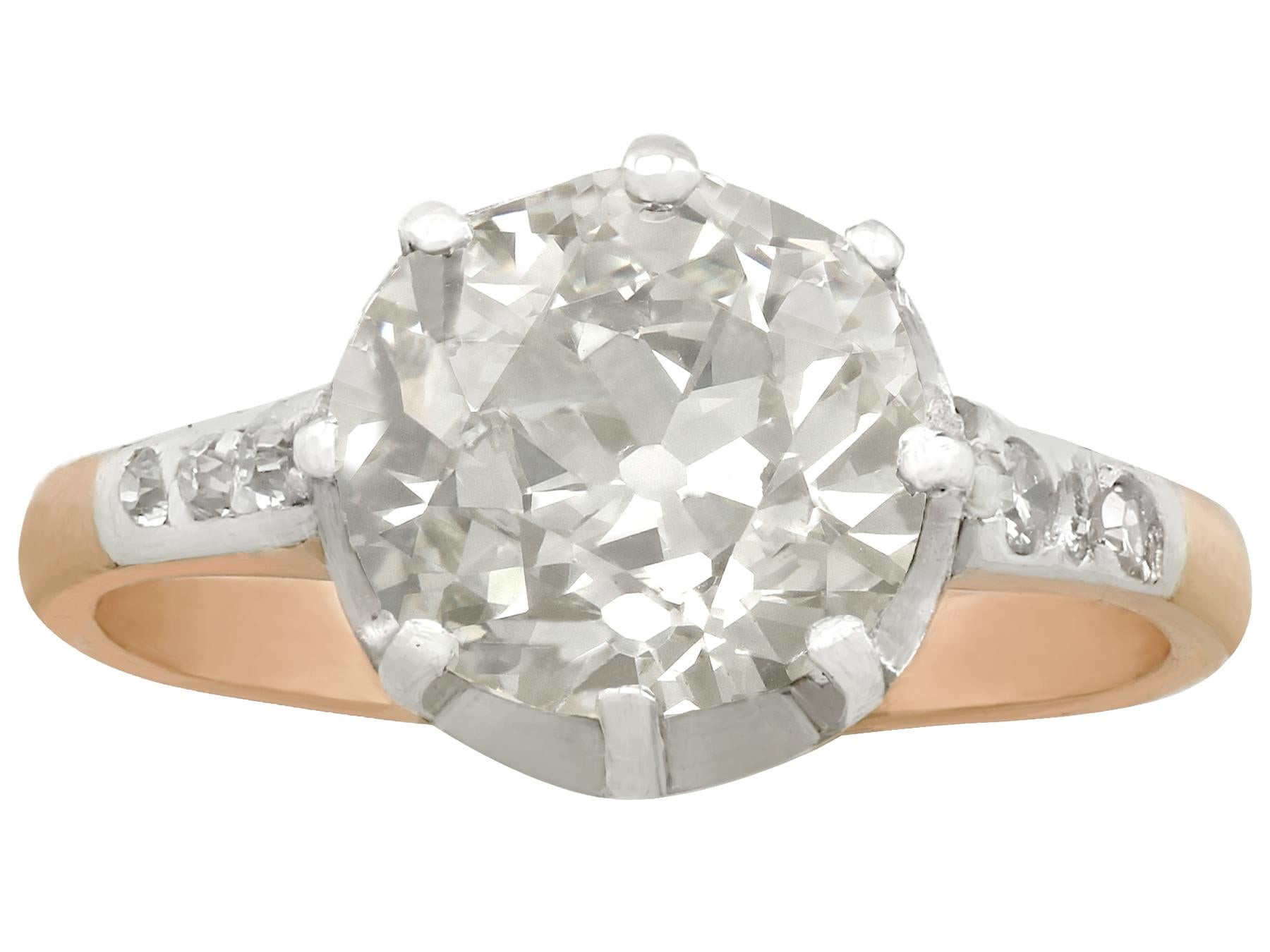 antique solitaire diamond ring