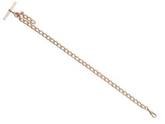 1900s Antique Albert Chain in Rose Gold