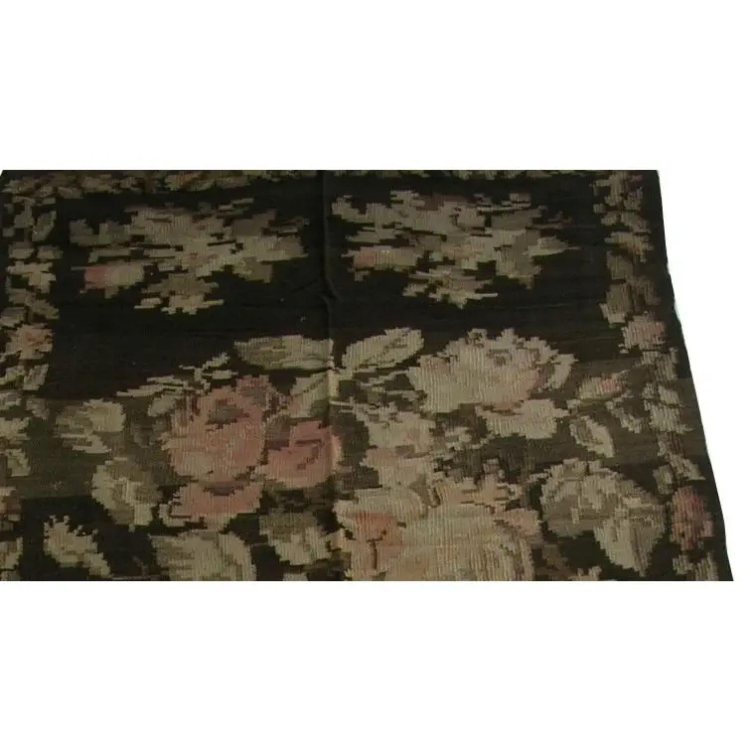 1900s Antique Bessarabian Floral Runner - 12'10'' X 5'2'' In Good Condition For Sale In Los Angeles, US