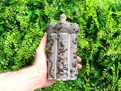 1900s, Antique Chinese Export Silver and Enamel Box Canister