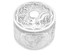 1900s Antigua caja de plata china de exportación