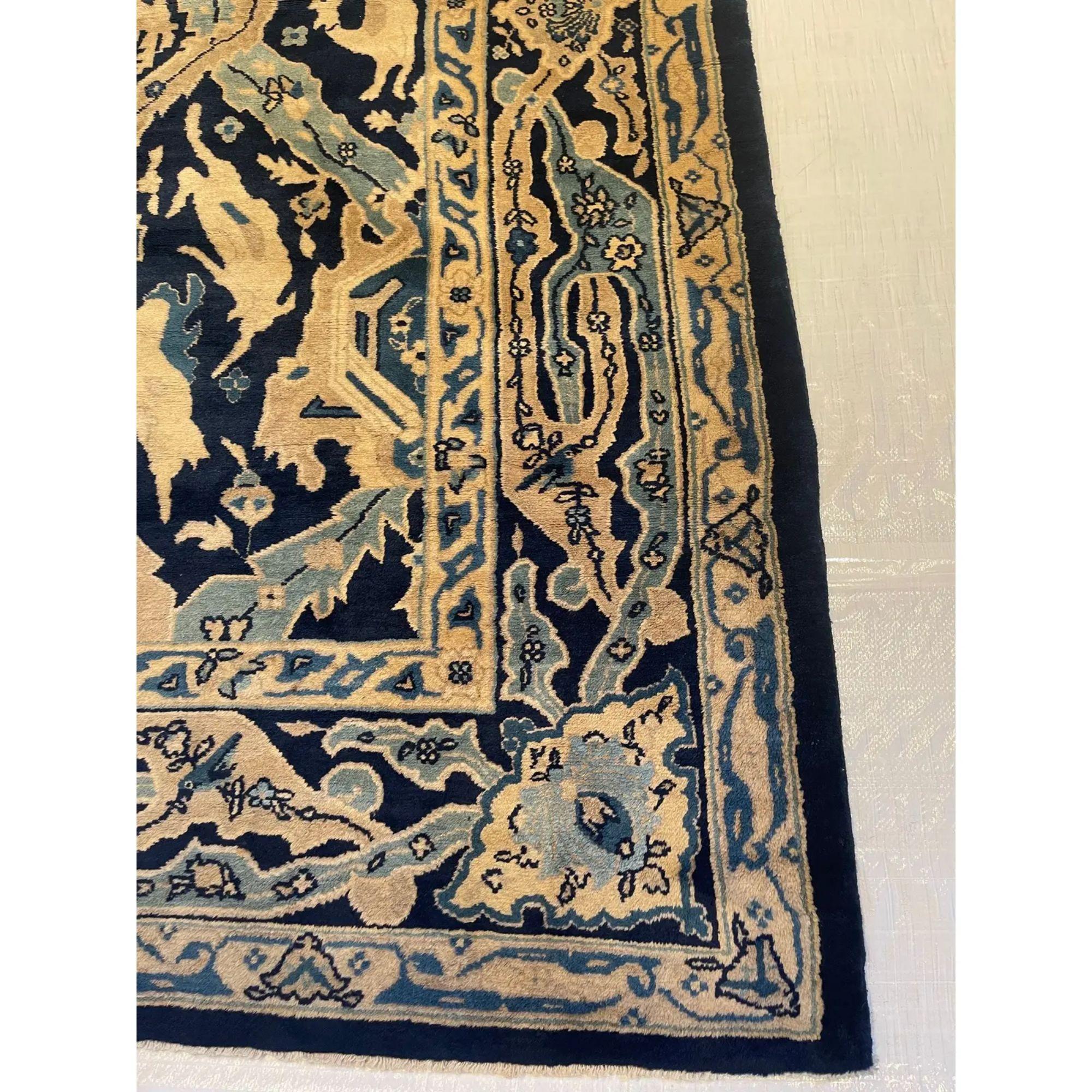Chinese Export 1900s Antique Chinese Rug - 11'8'' X 9'2'' For Sale