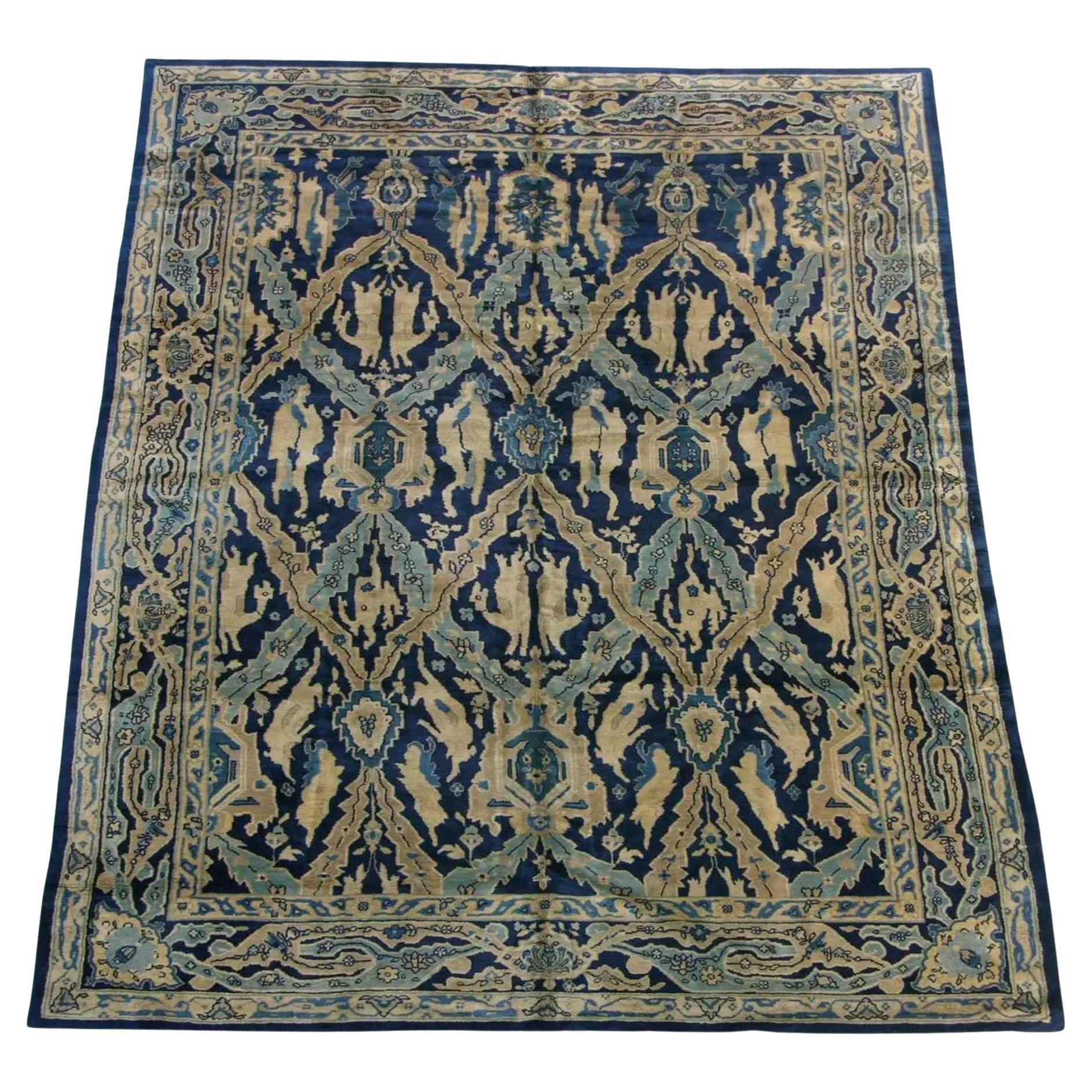 1900s Antique Chinese Rug - 11'8'' X 9'2'' For Sale