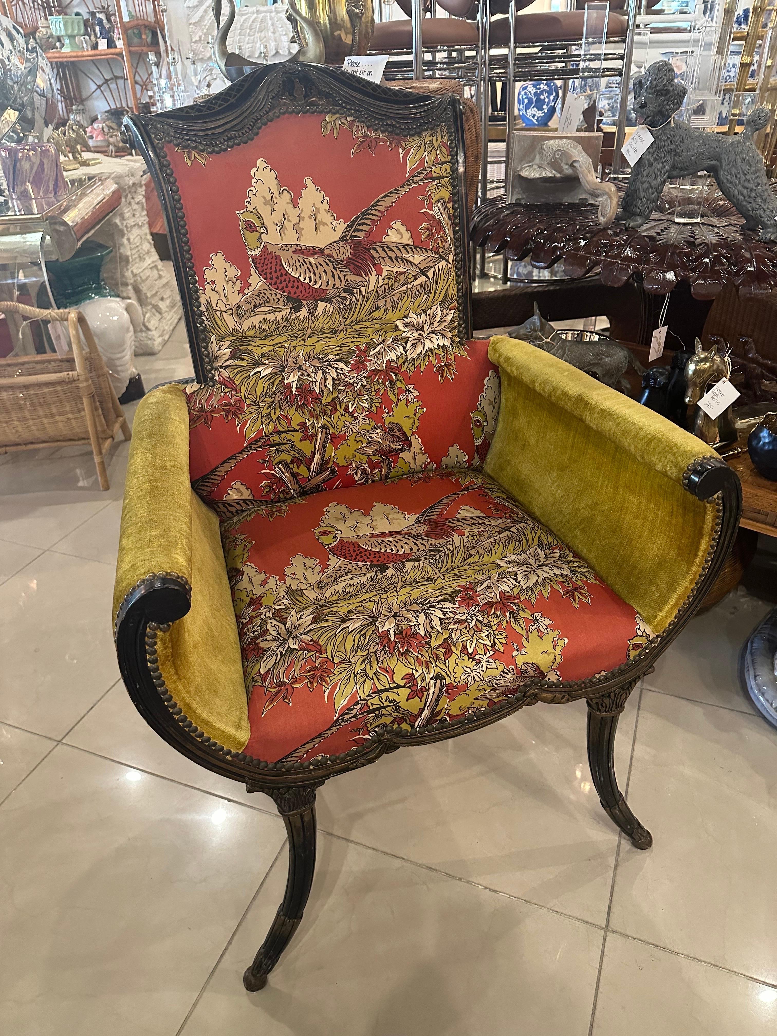1900s Antique Chinoiserie Pagoda Flare Arm Chair  For Sale 8