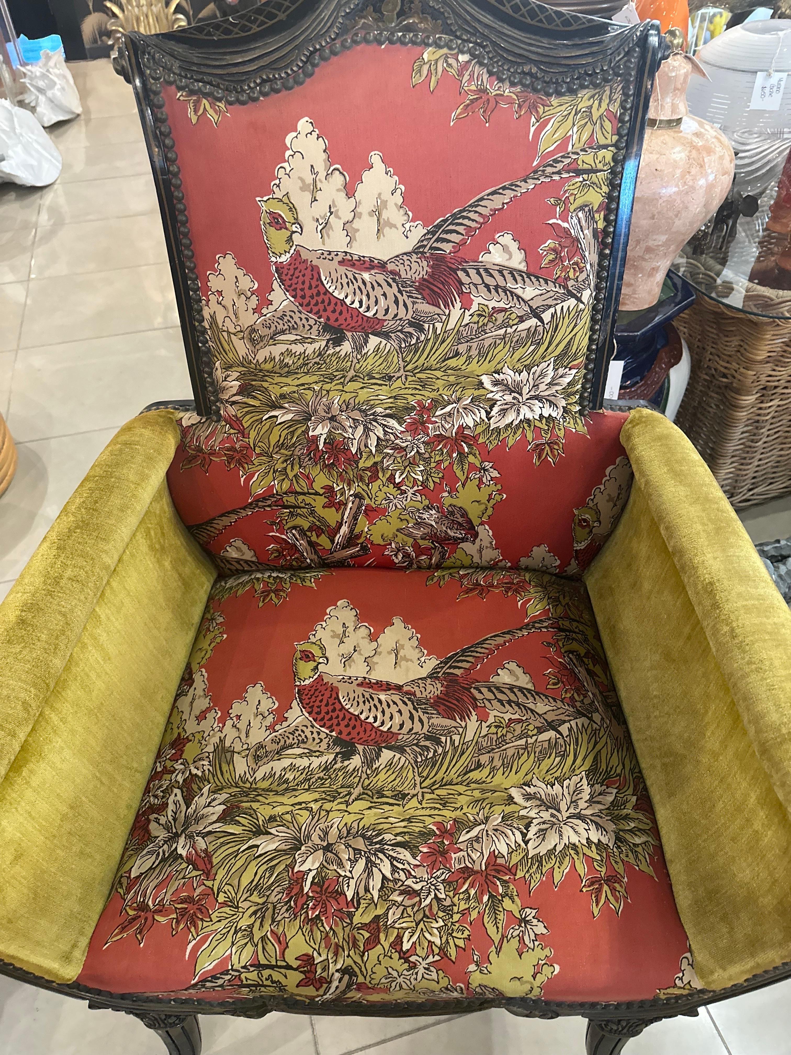 1900s Antique Chinoiserie Pagoda Flare Arm Chair  For Sale 2