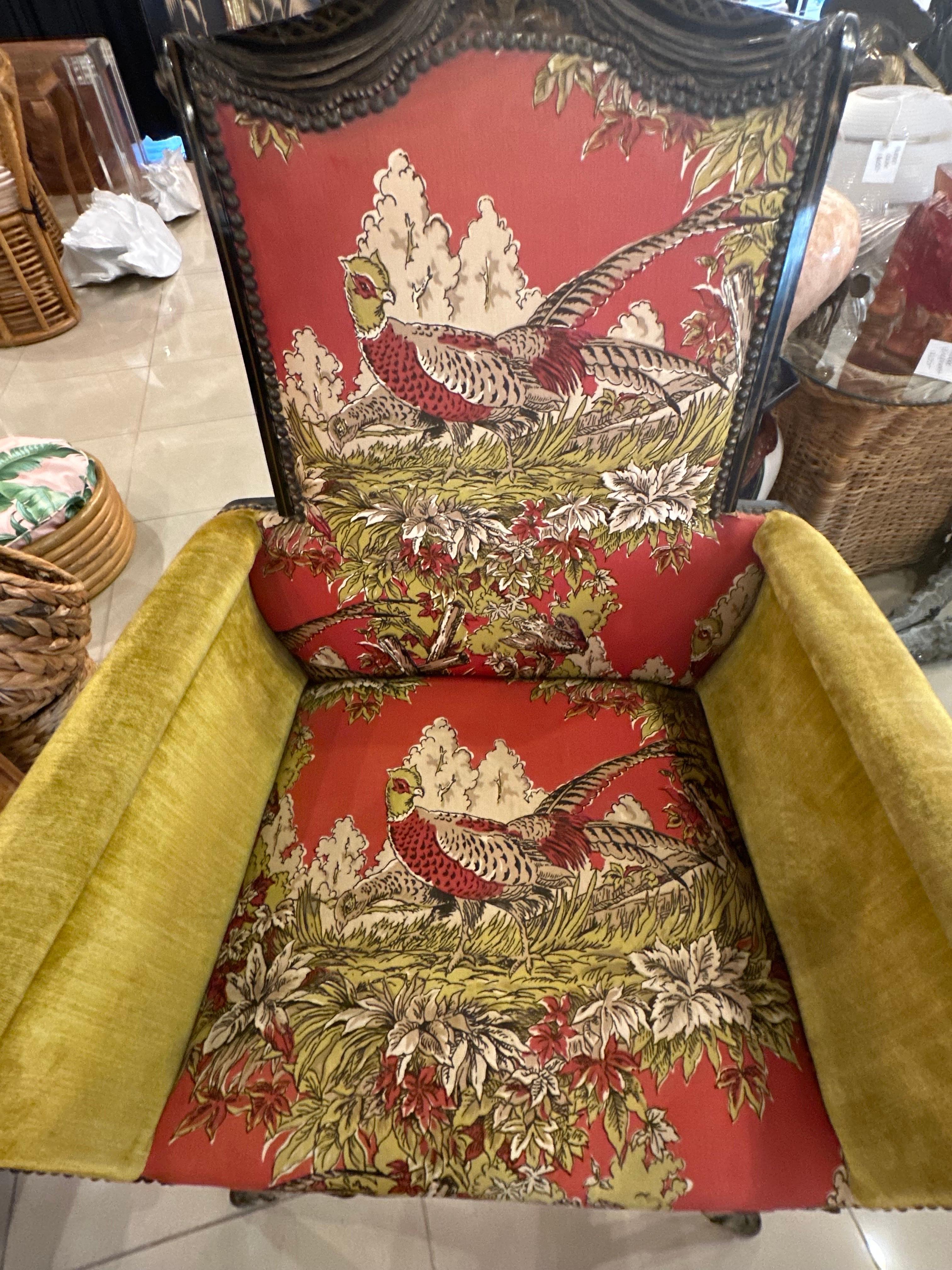 1900s Antique Chinoiserie Pagoda Flare Arm Chair  For Sale 3