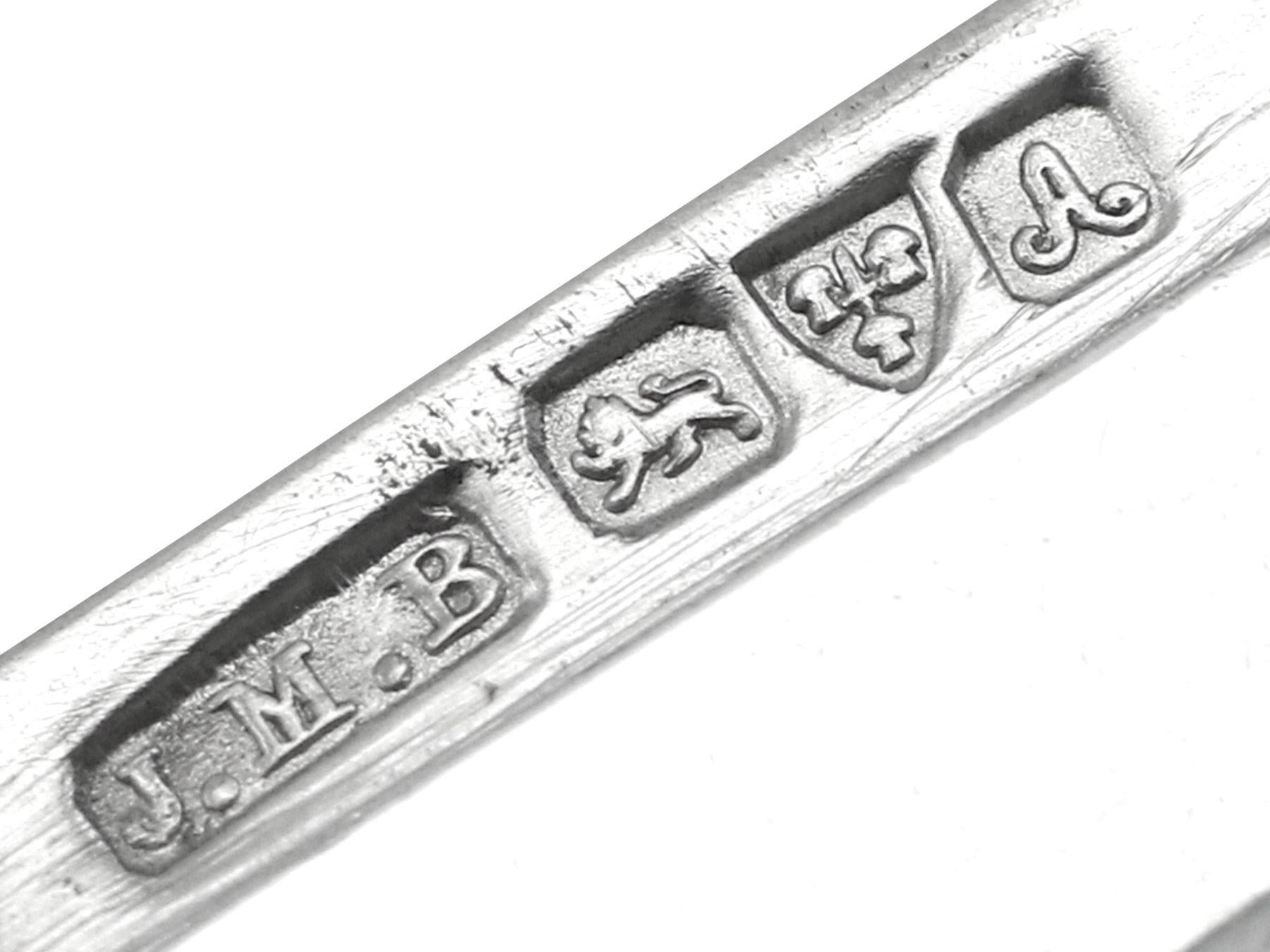 1900s Antique Edwardian Sterling Silver and Enamel Vesta Case 3