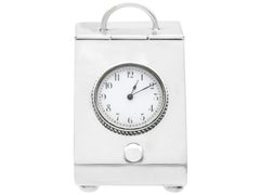 Antiguo joyero y reloj eduardiano de plata de ley