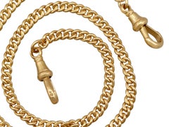 1900s Antique Fob Chain in Yellow Gold