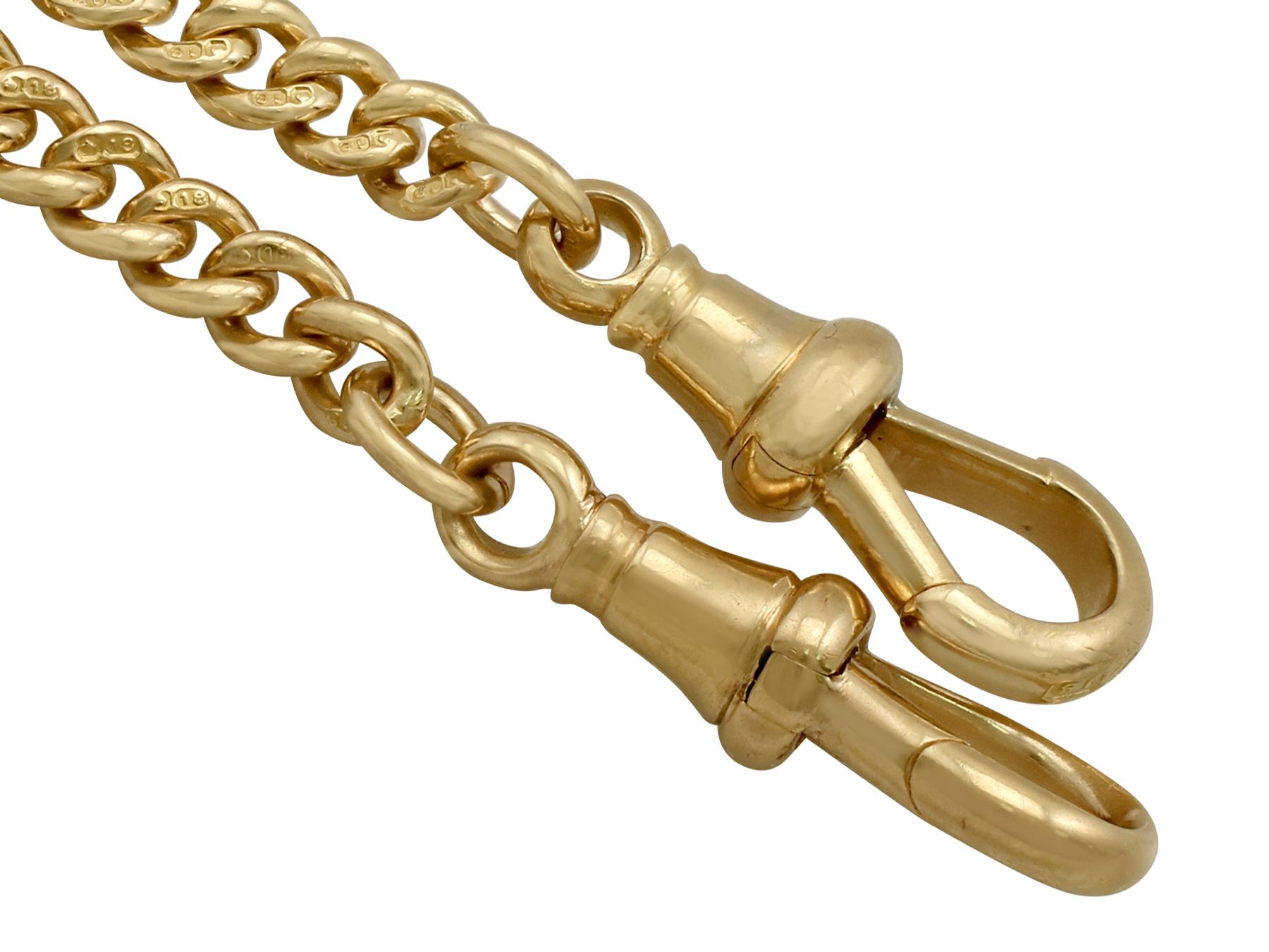 antique gold fob chain