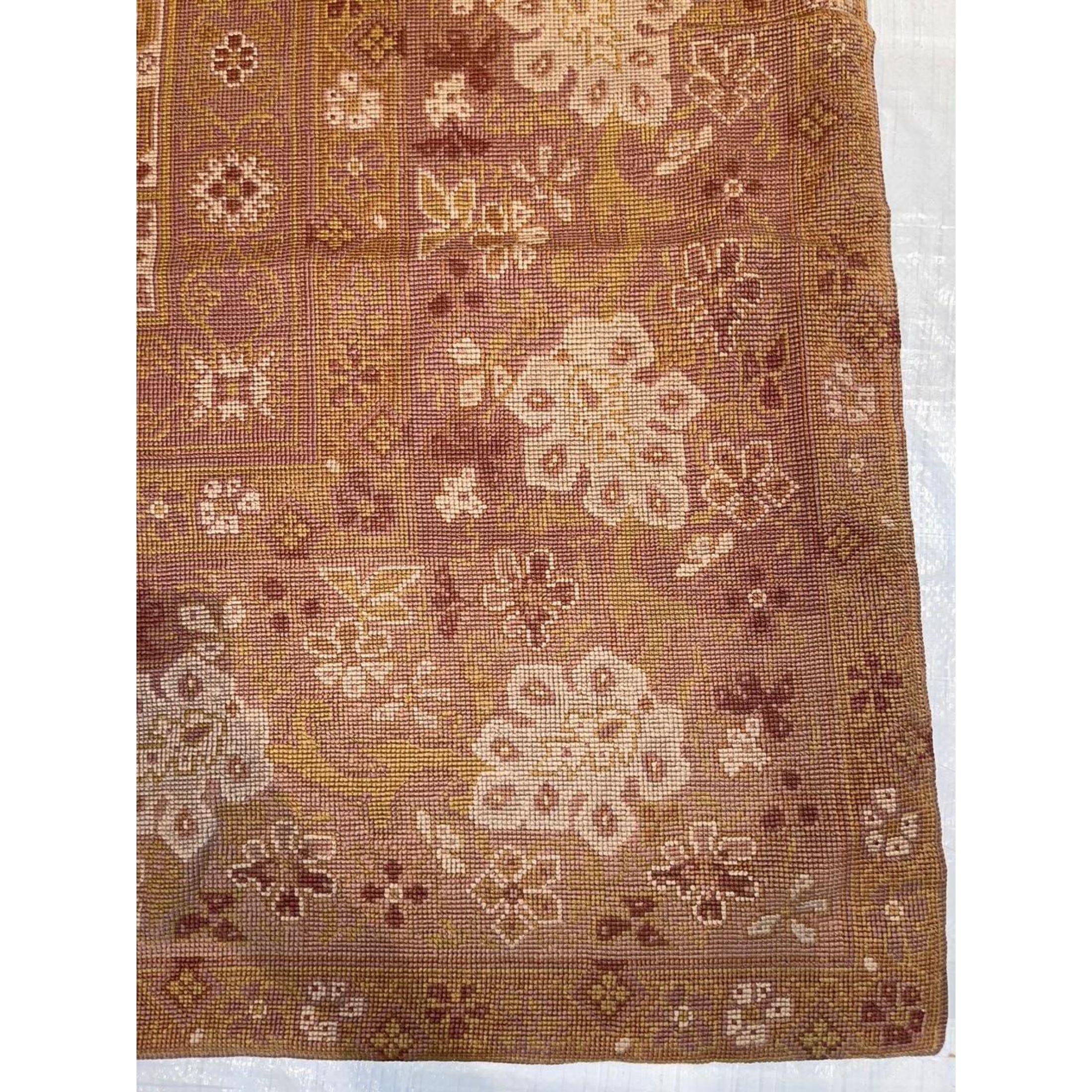 Other 1900s Antique French Needlepoint Rug For Sale