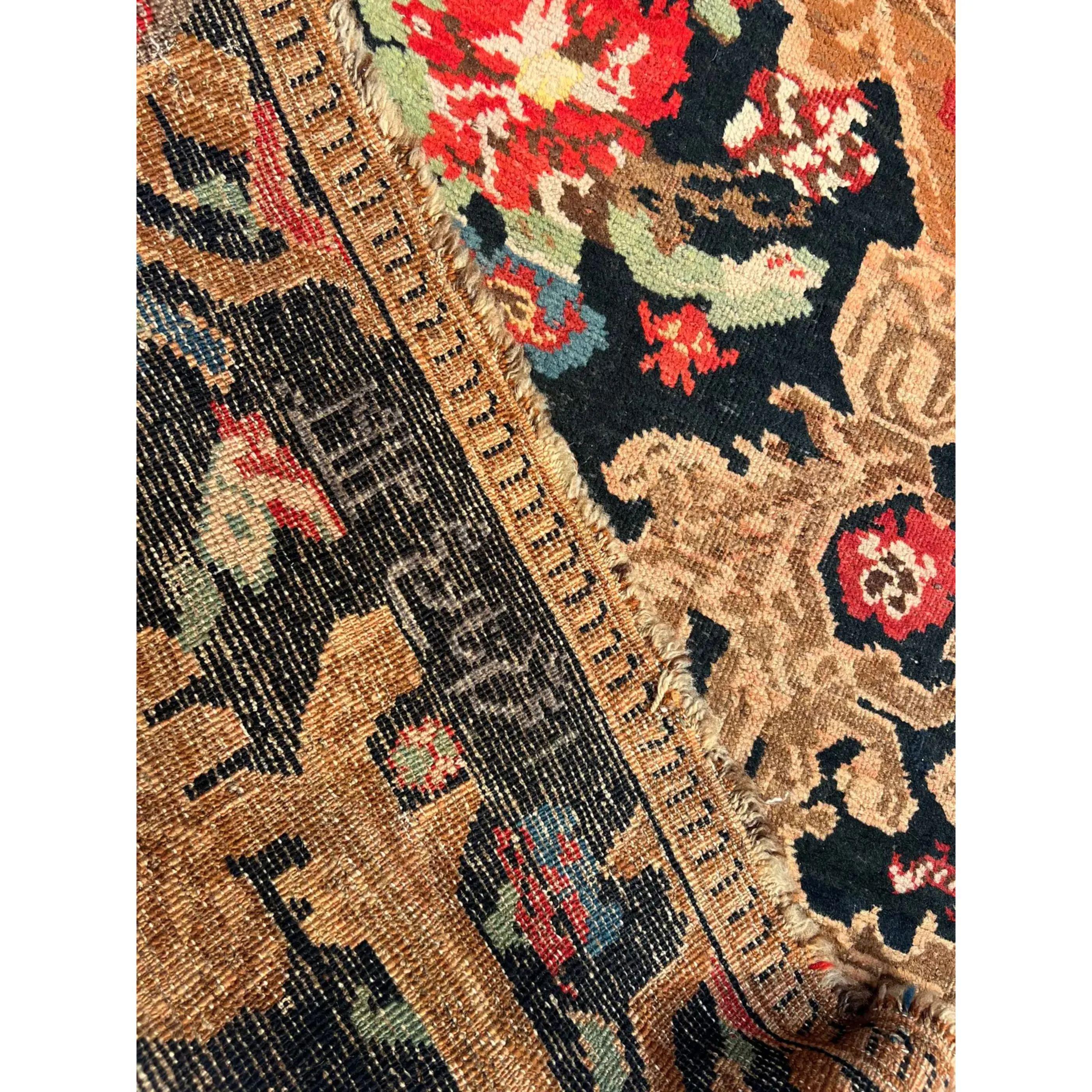 Persian 1900s Antique Gharabagh Rug For Sale
