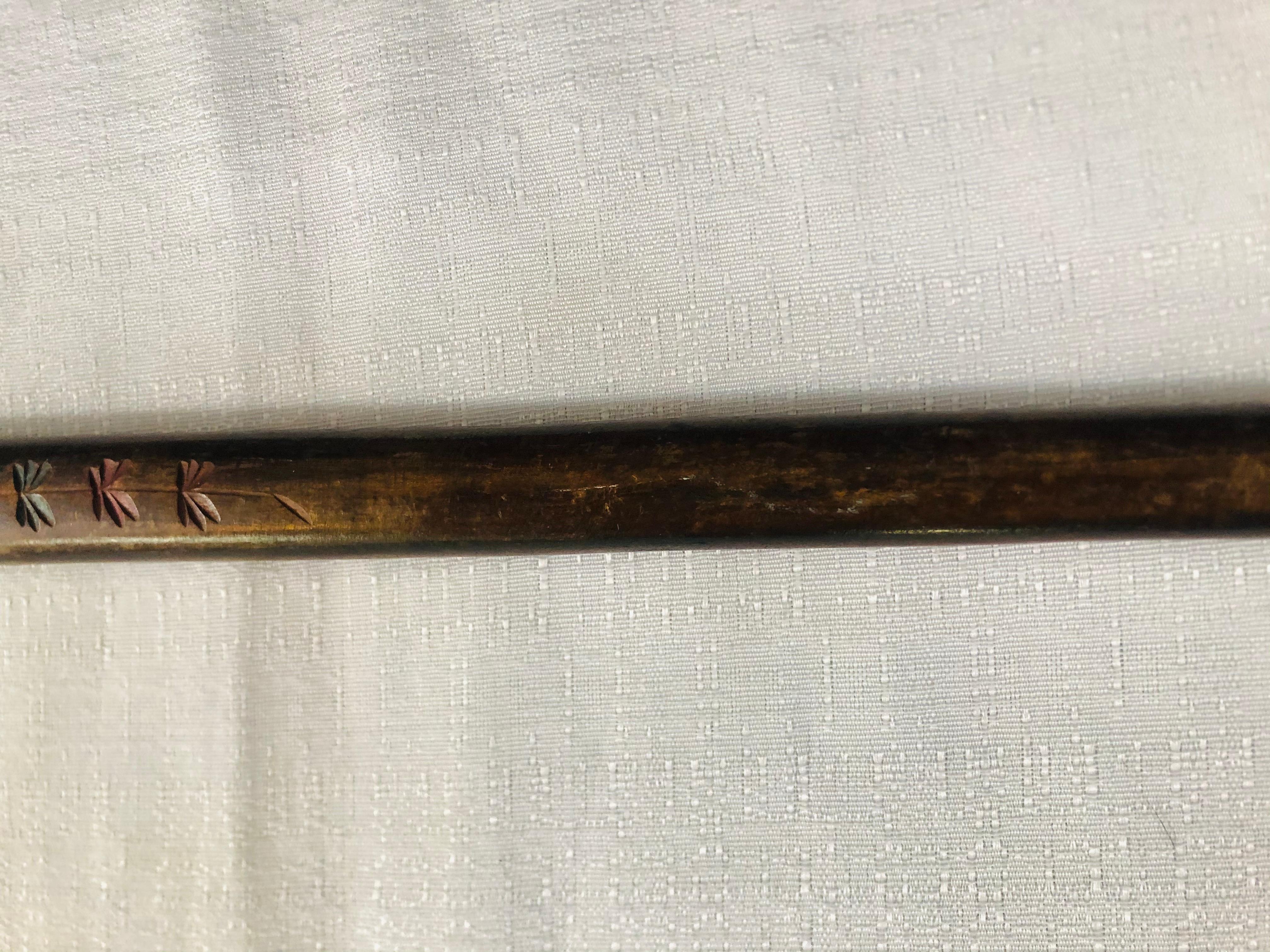 1900s Antique Hand Carved Wooden Cane For Sale 4