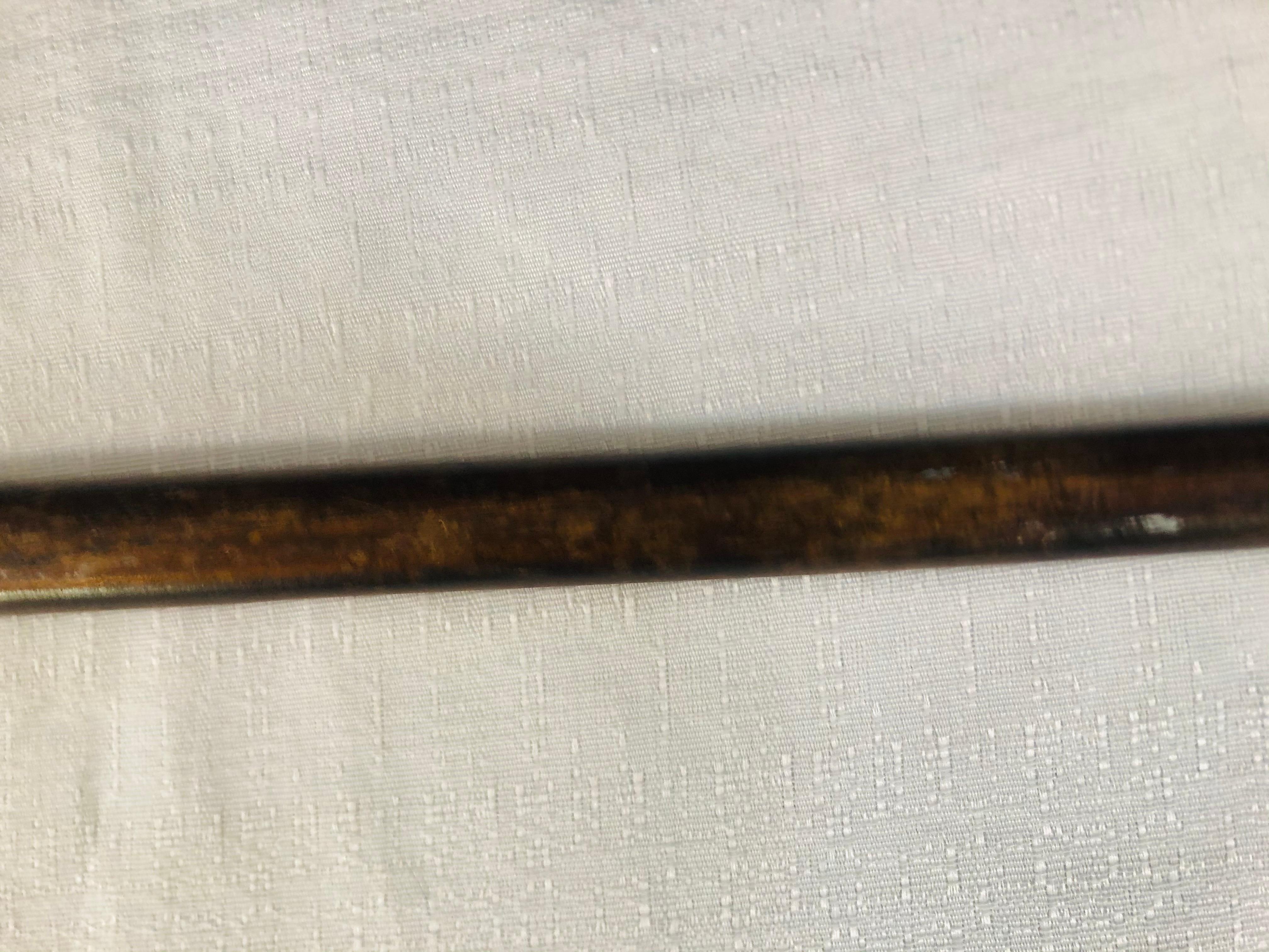 1900s Antique Hand Carved Wooden Cane For Sale 5