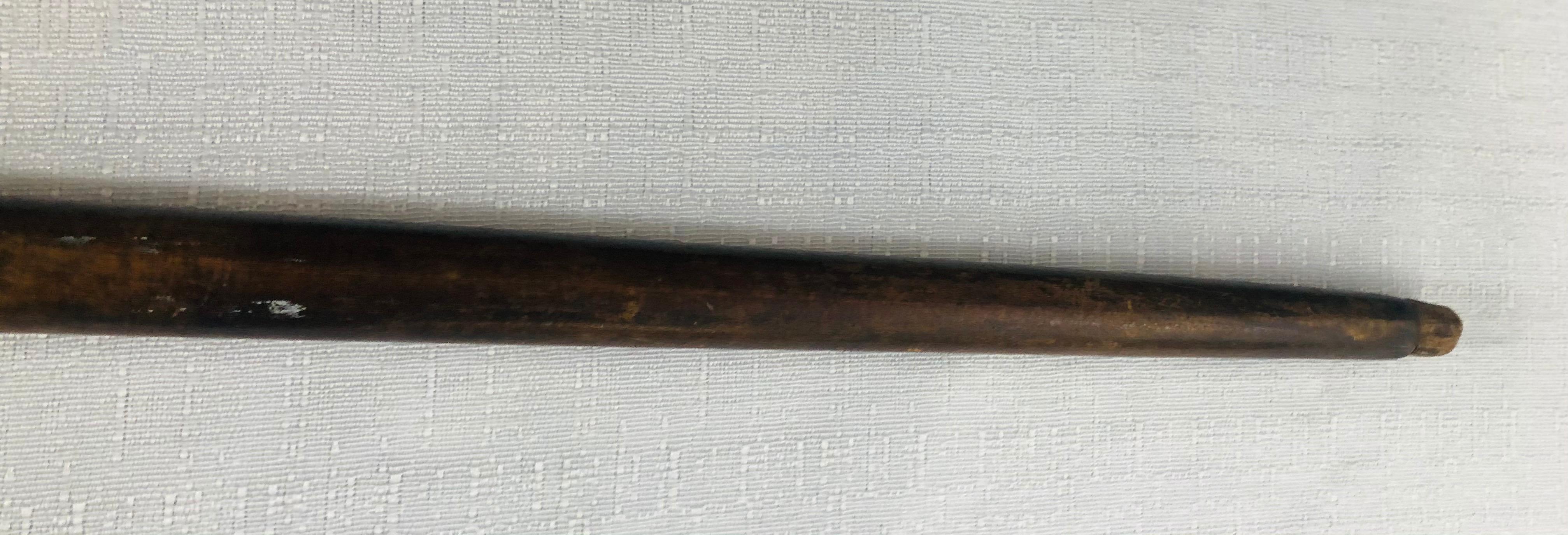 1900s Antique Hand Carved Wooden Cane For Sale 6