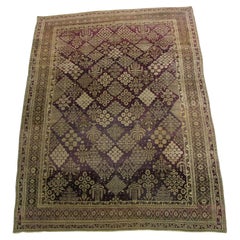 1900s Antique Indian Agra Rug - 12'0'' X 8'9''