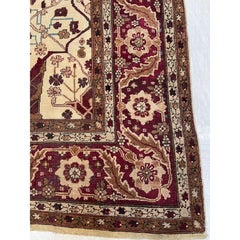 Tapis indien ancien Agra des années 1900 - 12'5'' X 11'10''