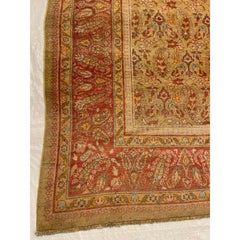 1900s Antique Indian Amritsar Rug - 11'10'' X 9'6''