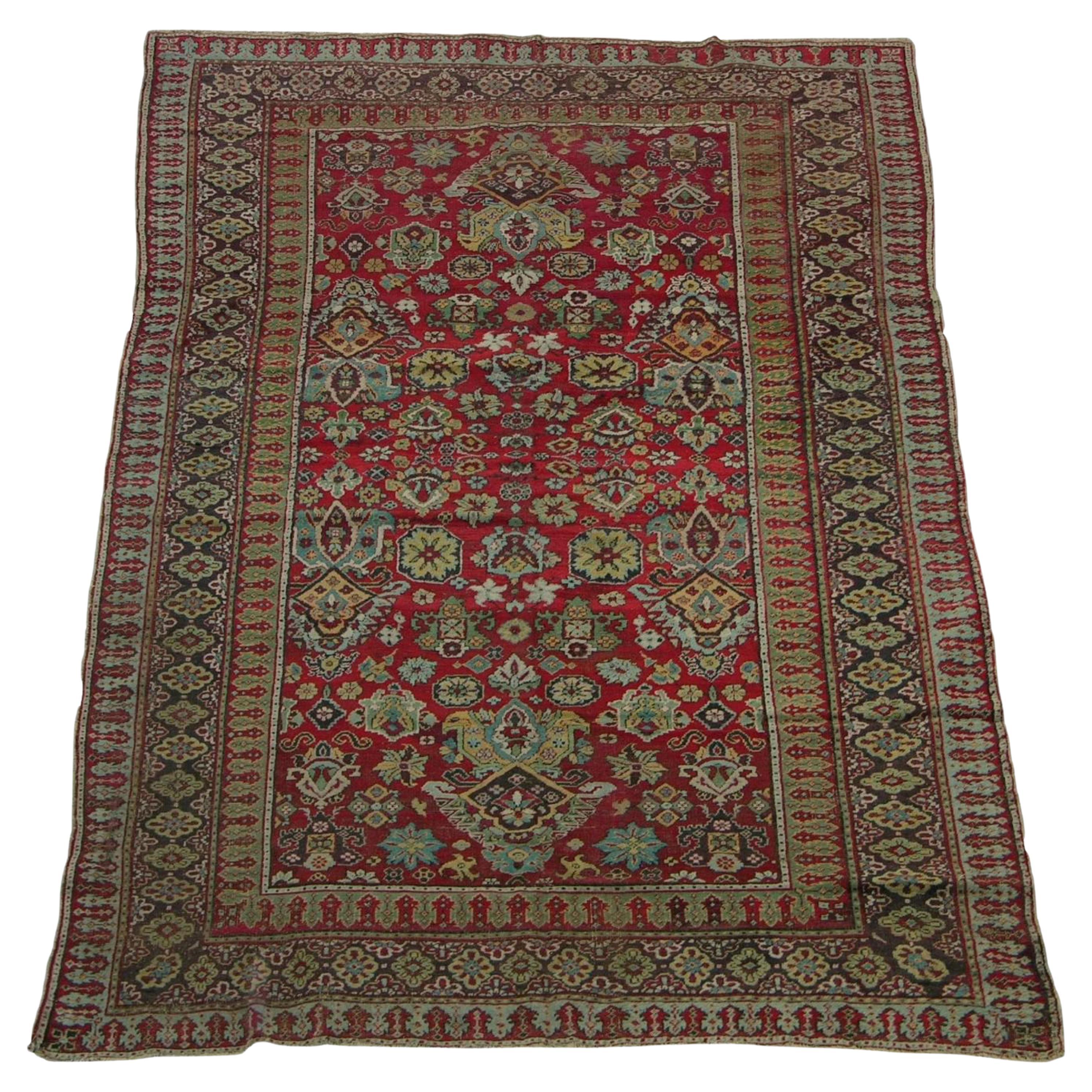 1900s Antique Indian Amritsar Rug For Sale