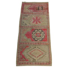 1900s Antike Khotan Samarkand Teppich-6'1'' X 2'6''