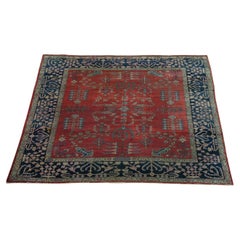 Tapis Mahal ancien à motifs floraux des années 1900 - 11'5''x10'7''