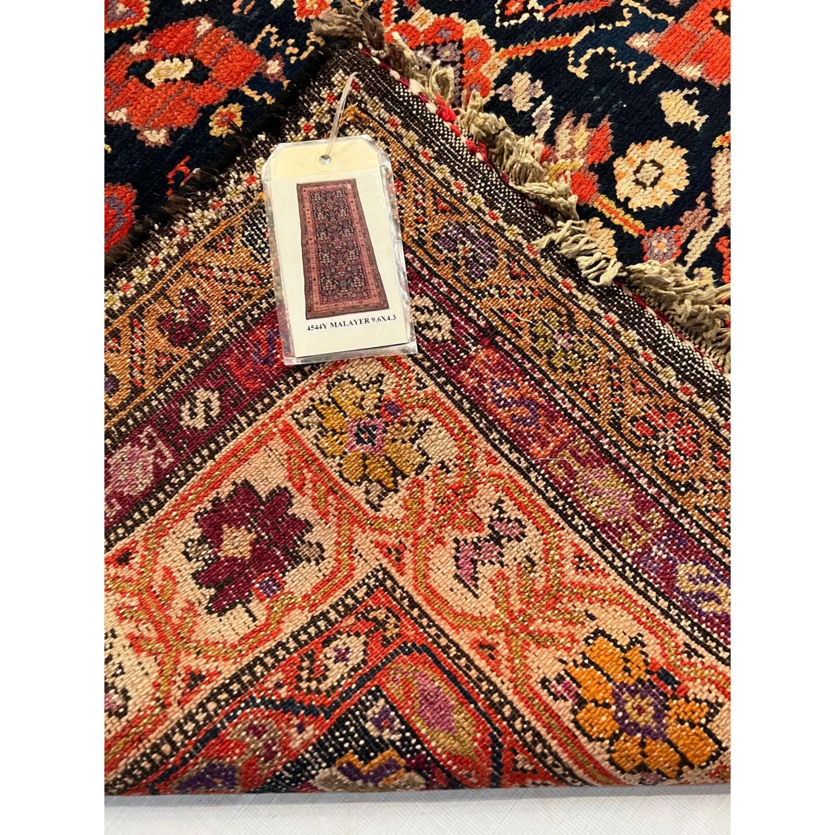 Persian 1900s Antique Malayer Rug For Sale